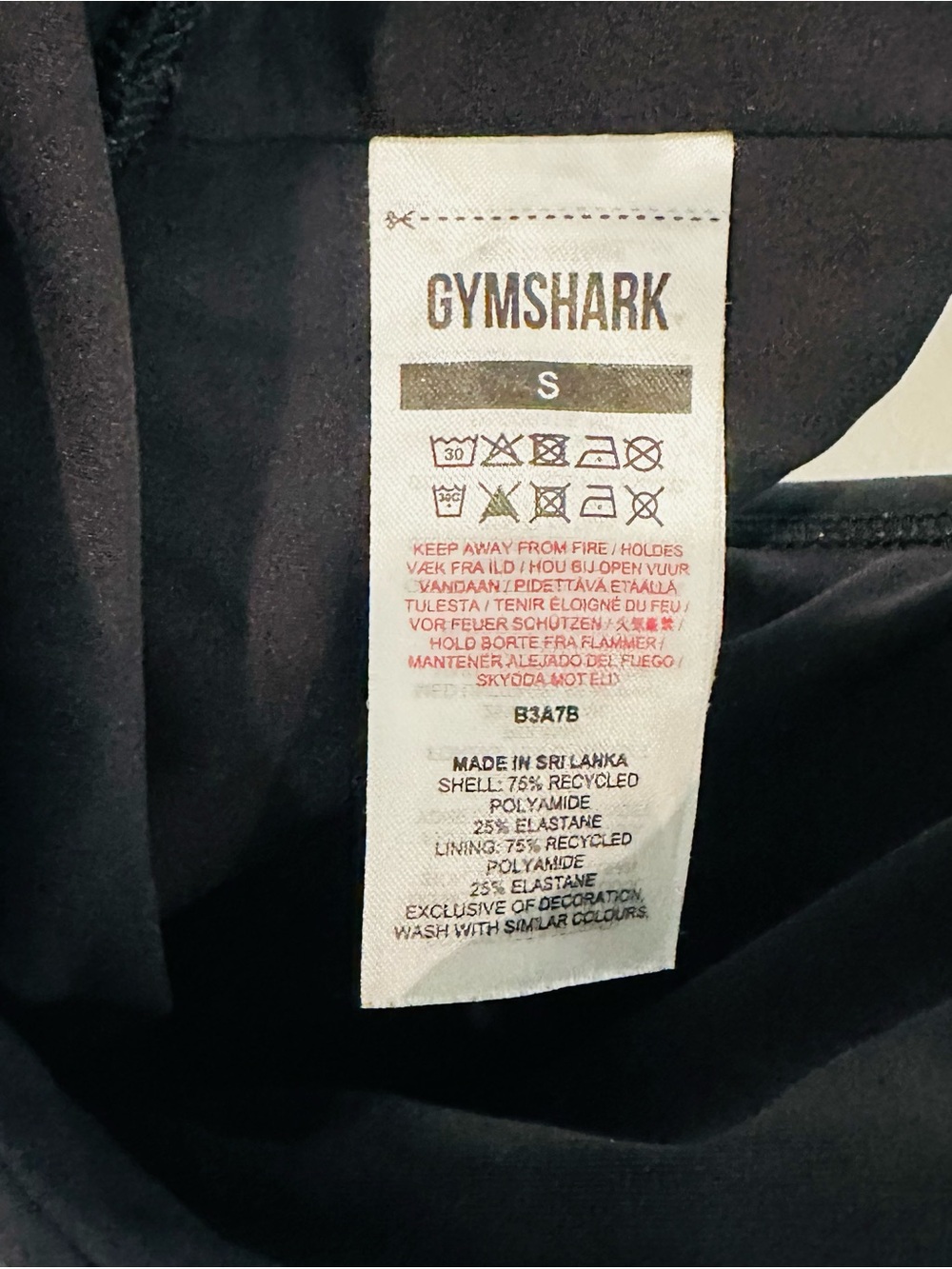 Gymshark Ruched Black V Neck Medium Support Sports Bra XS - Picture 8 of 9